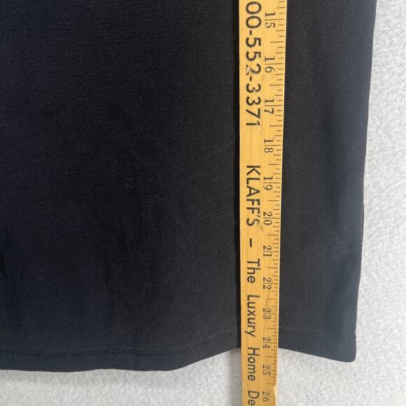 EILEEN FISHER Tank Top PS Organic Cotton Ribbed Jersey Cami Scoop Neck Black - Picture 12 of 13